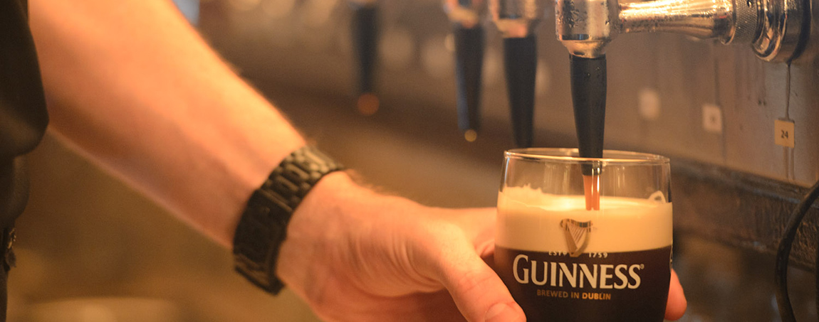 Pouring Guinness